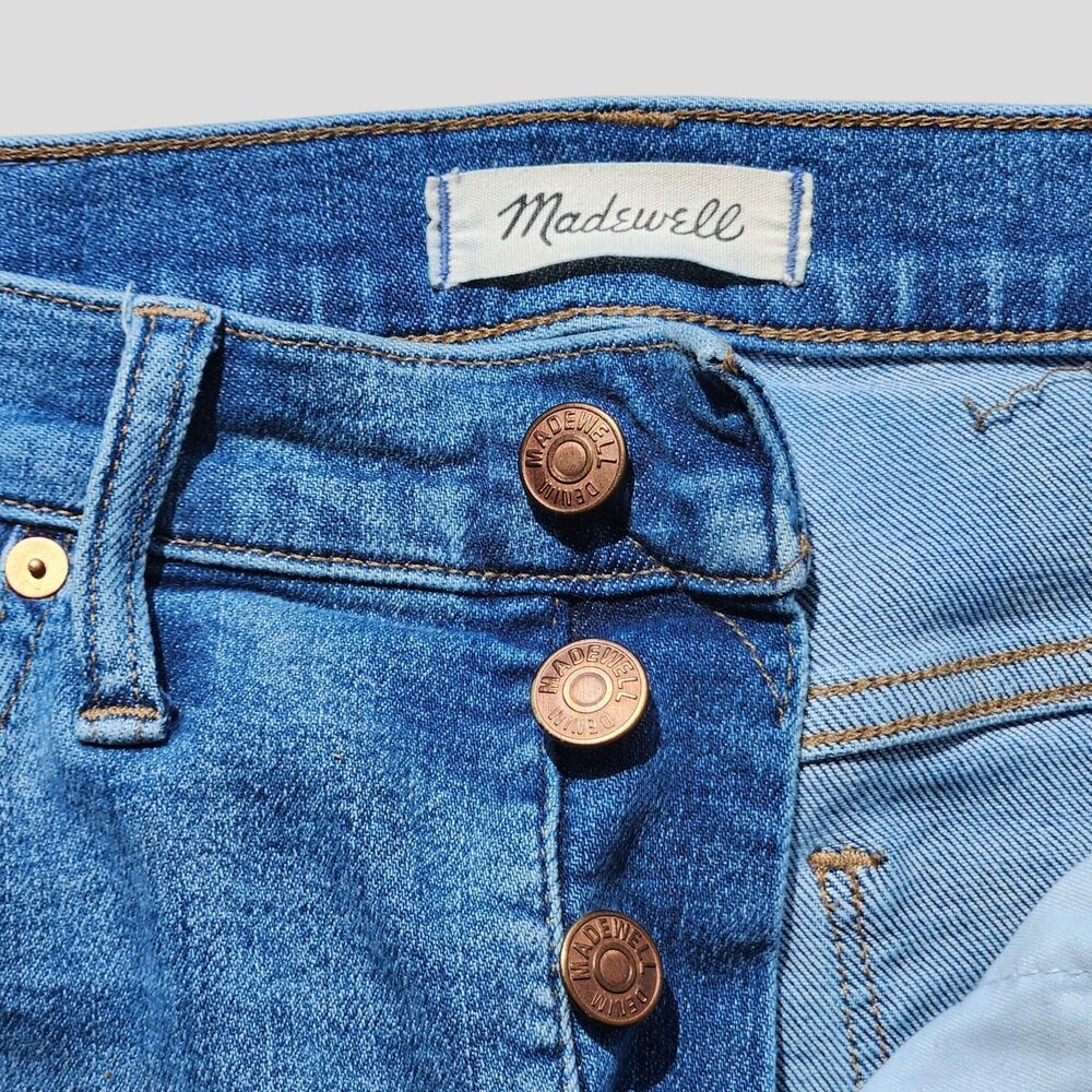 Madewell 9" Mid-Rise Skinny Crop Jeans 28 Blue Minimalist Casual Chic Denim